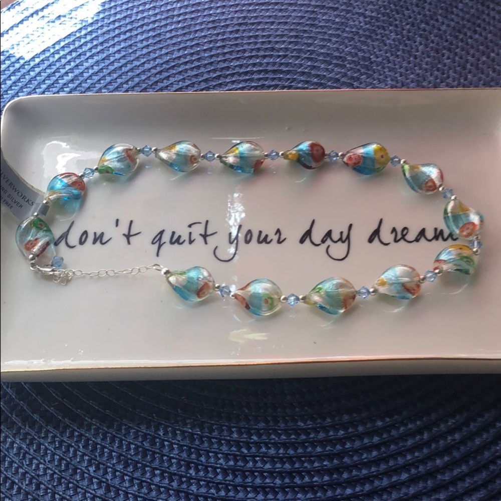 Belk Silverworks Sterling Murano Glass Necklace